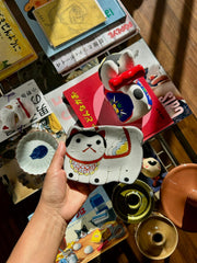 Pratinho Gato em cerâmica japonesa