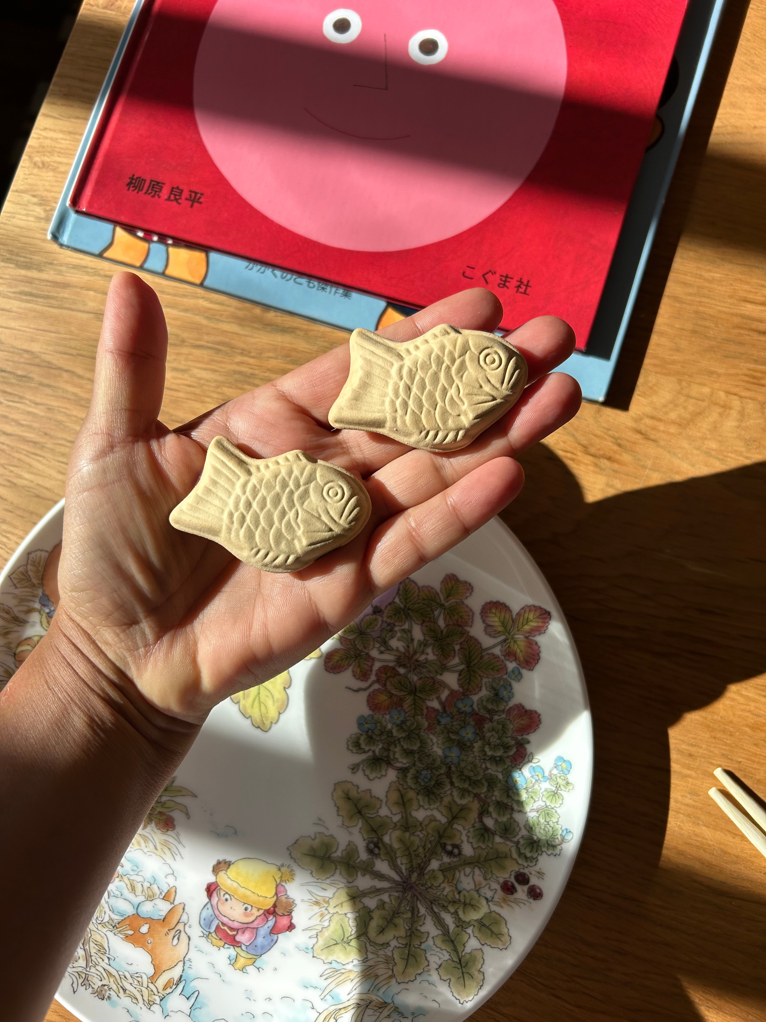 Porta-hashi Peixinho Taiyaki - suporte para talheres (par)