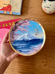 Prato de parede em cerâmica - Monte Fuji